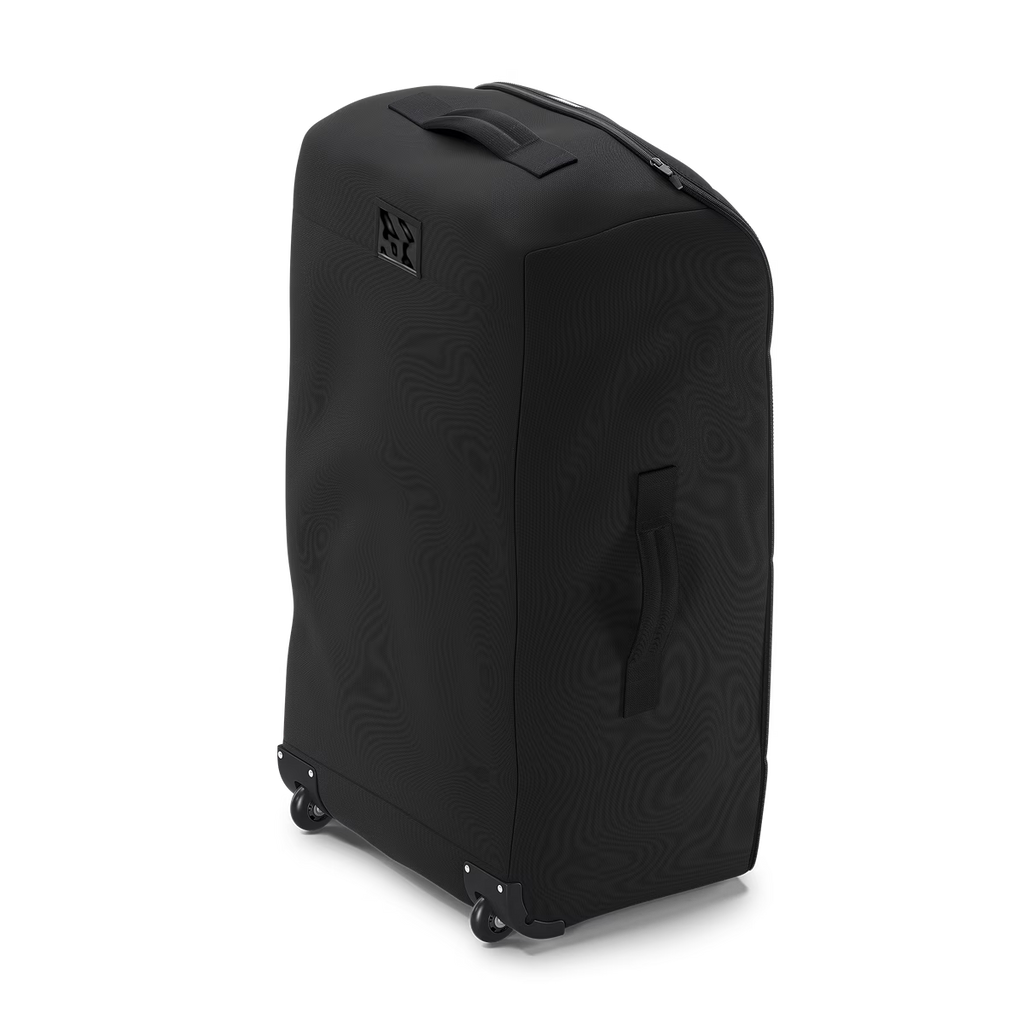 Travel Bag van Thule voor de Sleek kinderwagen tijdens transport, bij De Gele Flamingo.