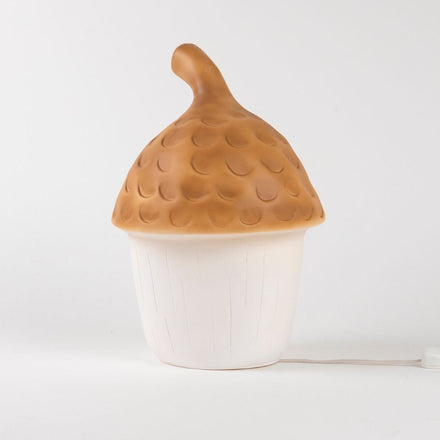 Egmont Toys nachtlamp Acorn in terracotta tint in de vorm van een eikel, bij De Gele Flamingo