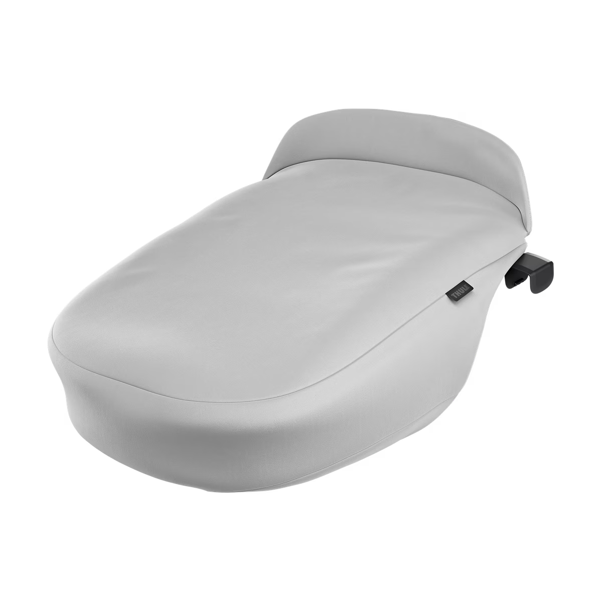 Thule Maple autostoel boot cover in lichtgrijs, gewatteerde beschermhoes, bij De Gele Flamingo.