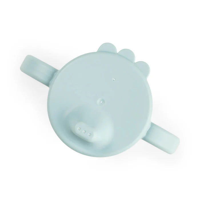 Done By Deer Leer Drinkbeker Tiny Farm Blue in blauw, ideaal voor eerste slokjes, bij De Gele Flamingo.