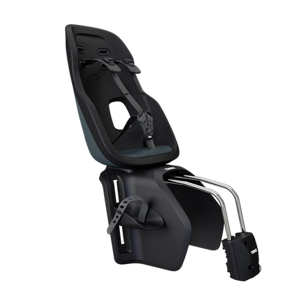 Thule Yepp Nexxt 2 Maxi fietsstoel in Dark Slate voor montage op het frame, bij De Gele Flamingo
