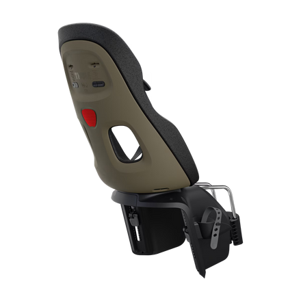Kakigroen Thule Yepp Nexxt 2 Maxi fietszitje met magnetische veiligheidsgesp, bij De Gele Flamingo