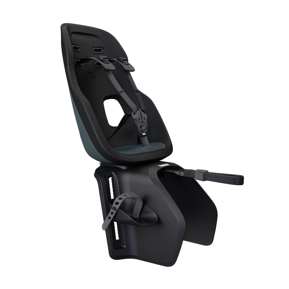 Thule Yepp Nexxt 2 Maxi in Dark Slate voor montage op de bagagedrager, bij De Gele Flamingo