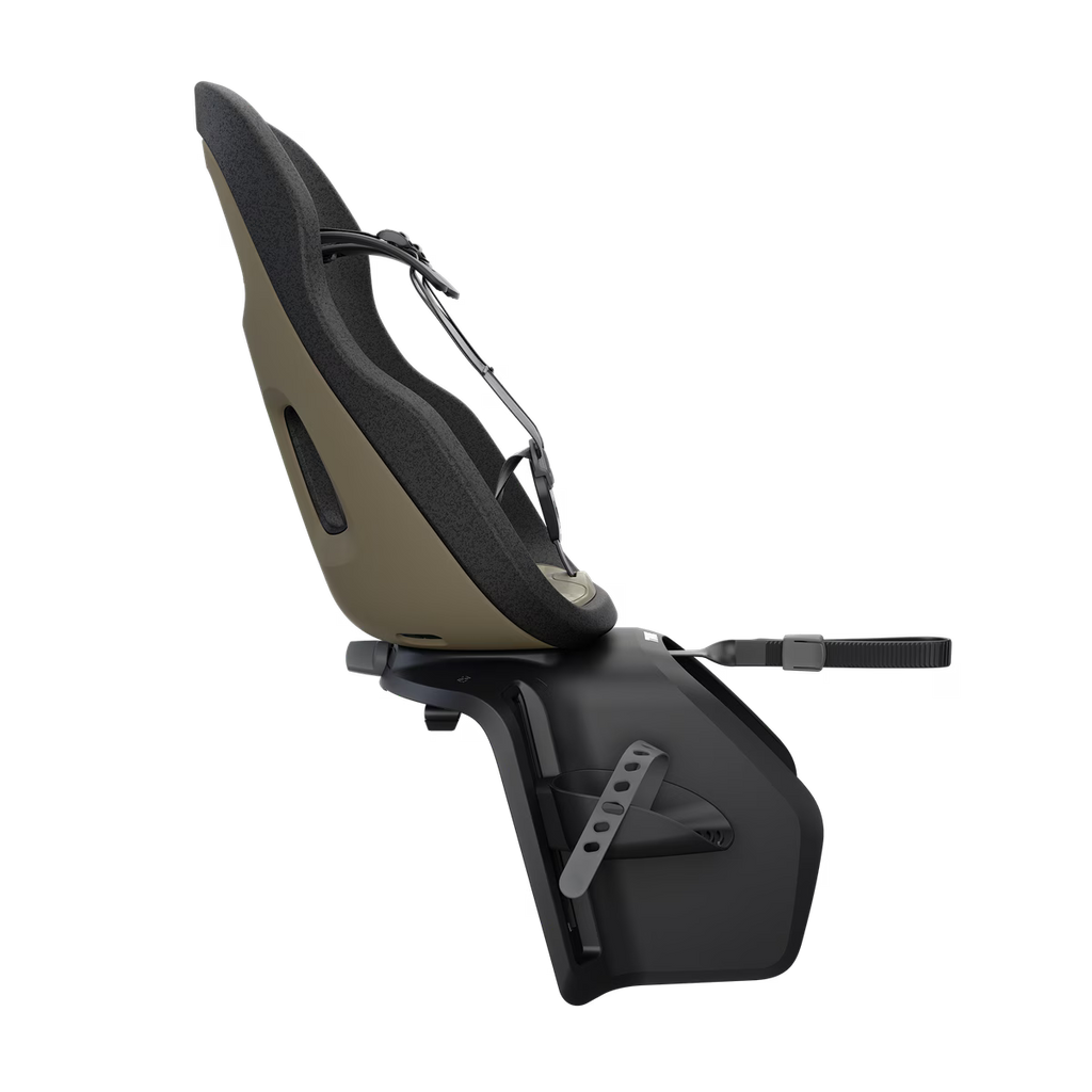 Thule Yepp Nexxt 2 Maxi Deep Khaki met magnetische kindveilige gesp, bij De Gele Flamingo