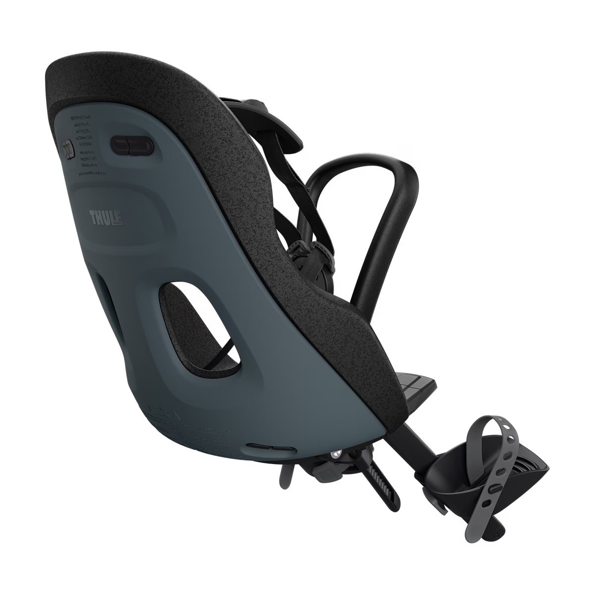 Thule Yepp Nexxt 2 Mini fietsstoel voorop in Dark Slate, bij De Gele Flamingo
