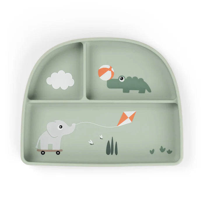 Done By Deer Stick&Stay Bordje met Vakjes Playground Green in groen, bij De Gele Flamingo.