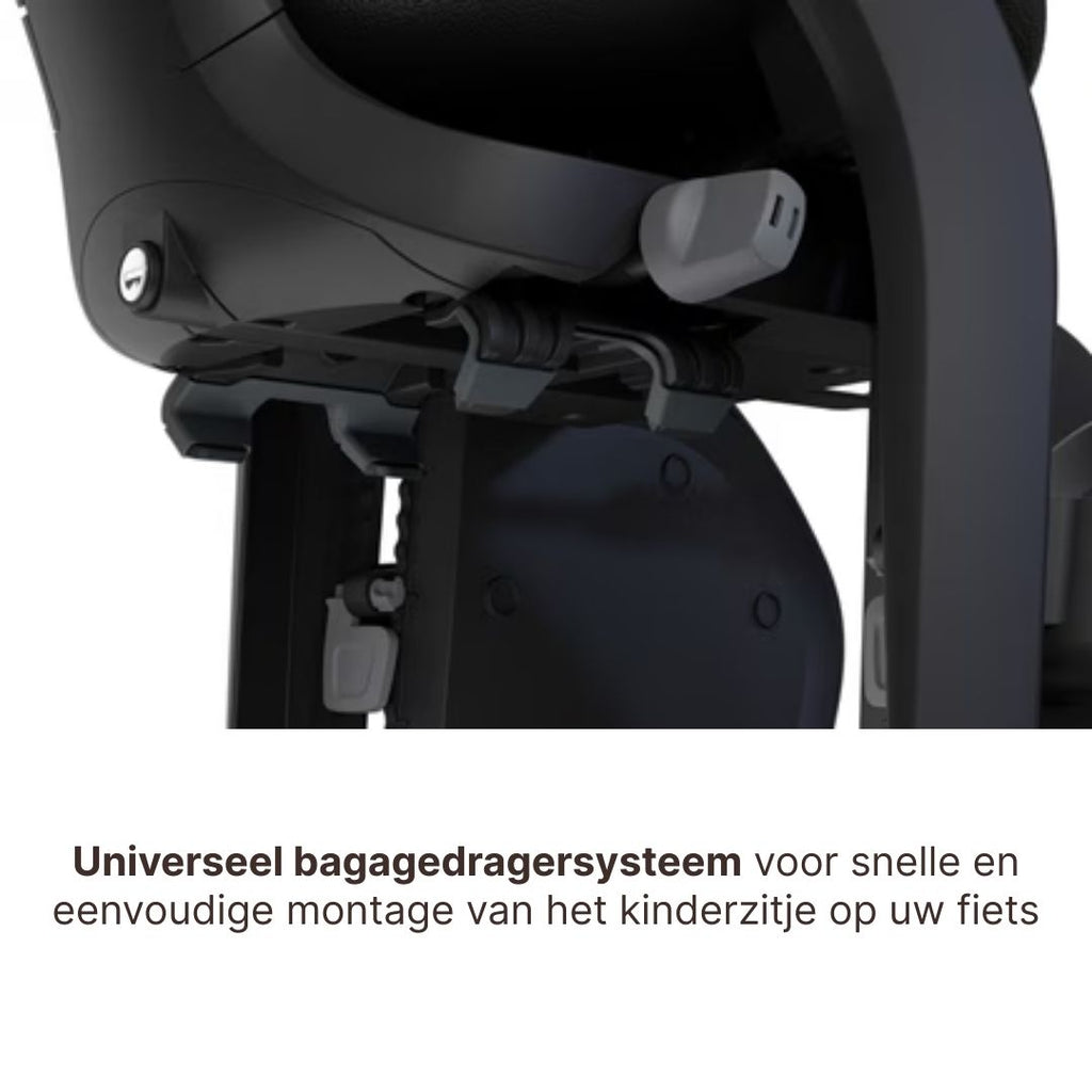 * Thule Yepp 2 Maxi Fietsstoel Achterop Bagagedrager Montage I Fennel Tan