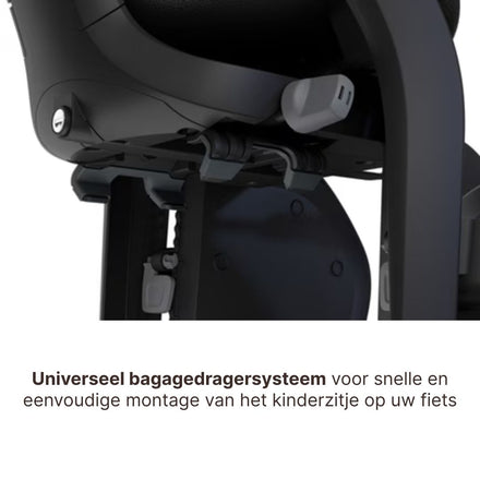 * Thule Yepp 2 Maxi Fietsstoel Achterop Bagagedrager Montage I Fennel Tan