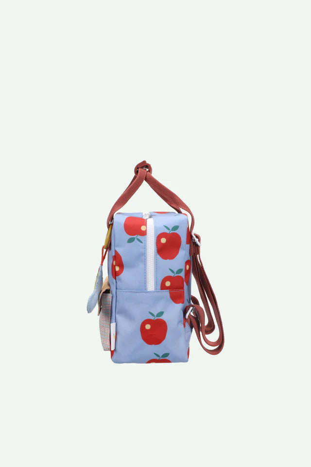 Sticky Lemon rugzak klein Apple Grub met elastische flessenhouder van 2.5 x 11 cm, De Gele Flamingo