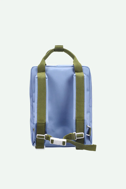 Sticky Lemon rugzak medium Cloud Blue met schouderbanden verstelbaar tot 67 cm, De Gele Flamingo