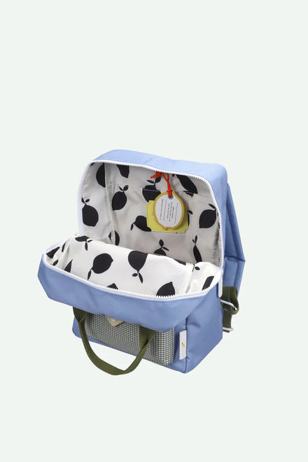 Sticky Lemon rugzak in Cloud Blue gemaakt van gerecycleerde PET-flessen, bij De Gele Flamingo