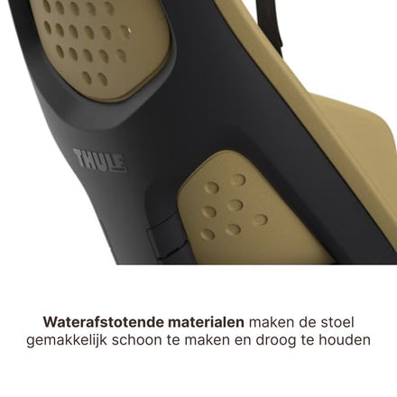 * Thule Yepp 2 Maxi Fietsstoel Achterop Bagagedrager Montage I Fennel Tan