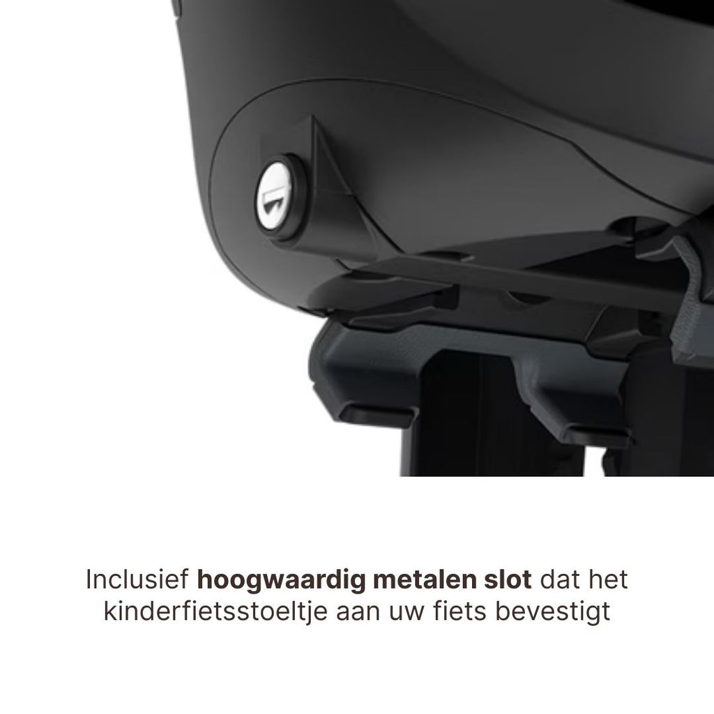 * Thule Yepp 2 Maxi Fietsstoel Achterop Bagagedrager Montage I Fennel Tan