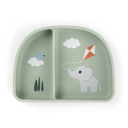 Done By Deer Stick&Stay Kommetje met Vakjes Playground Green in groen, De Gele Flamingo.