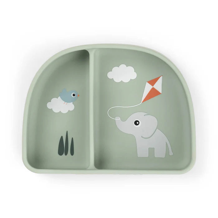 Done By Deer Stick&Stay Kommetje met Vakjes Playground Green in groen, De Gele Flamingo.