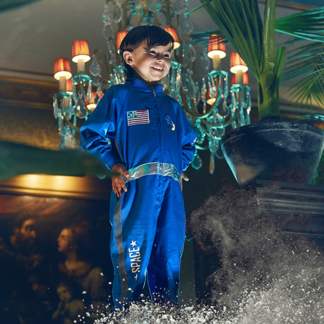 Souza Andre astronautenpak voor kinderen van 8-10 jaar