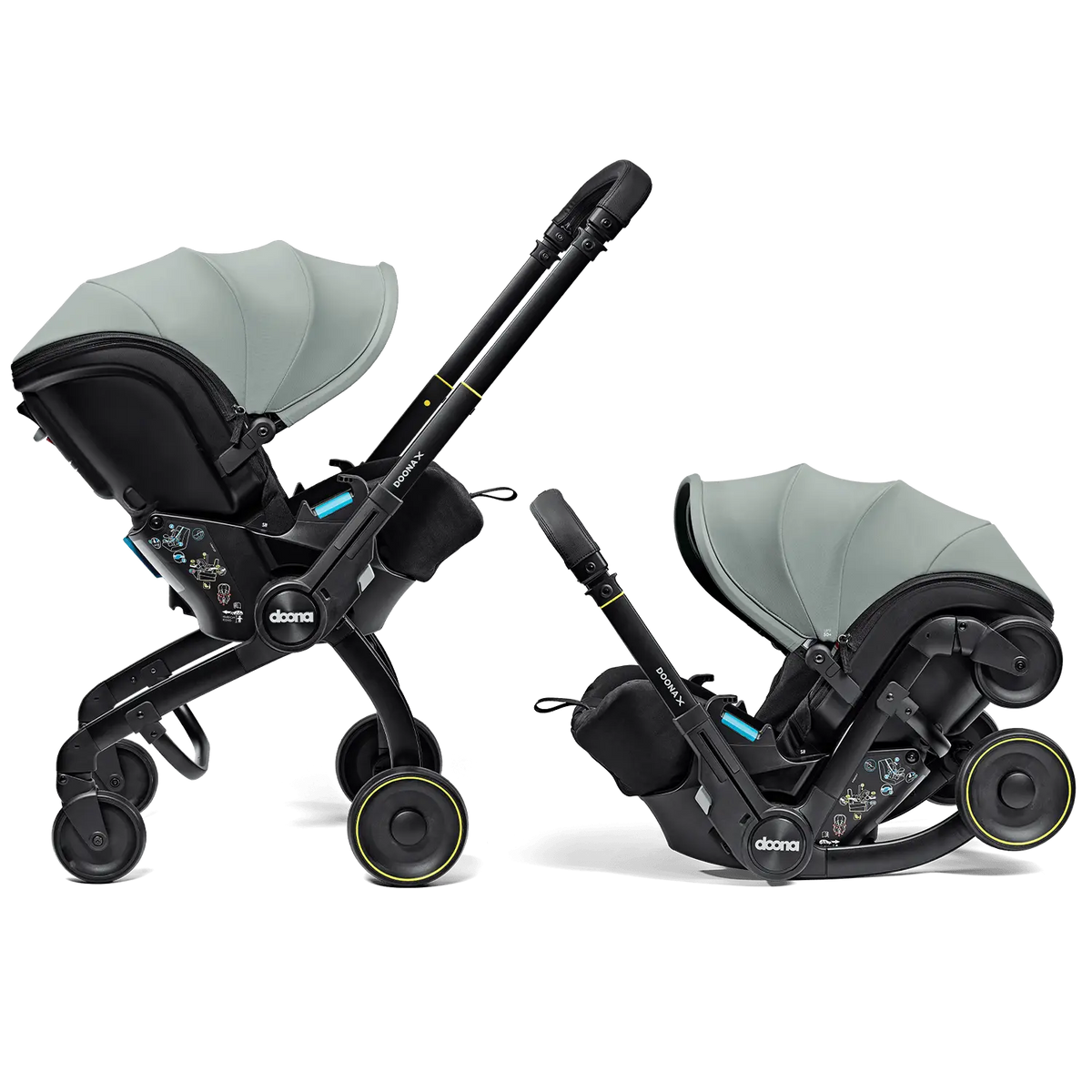Doona X Infant Autostoel (omvormbaar tot buggy) Groep 0+ | Dusty Sage