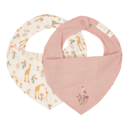 Little Dutch Bandana Slab 2-pack Blooming Safari | Roze