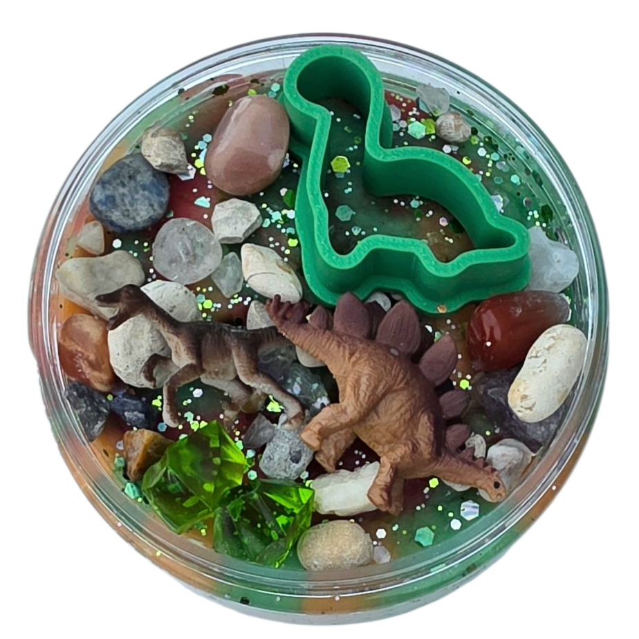 SensoryFun Klei Sensory Dough Dino met toppings voor dinospel, te koop bij De Gele Flamingo