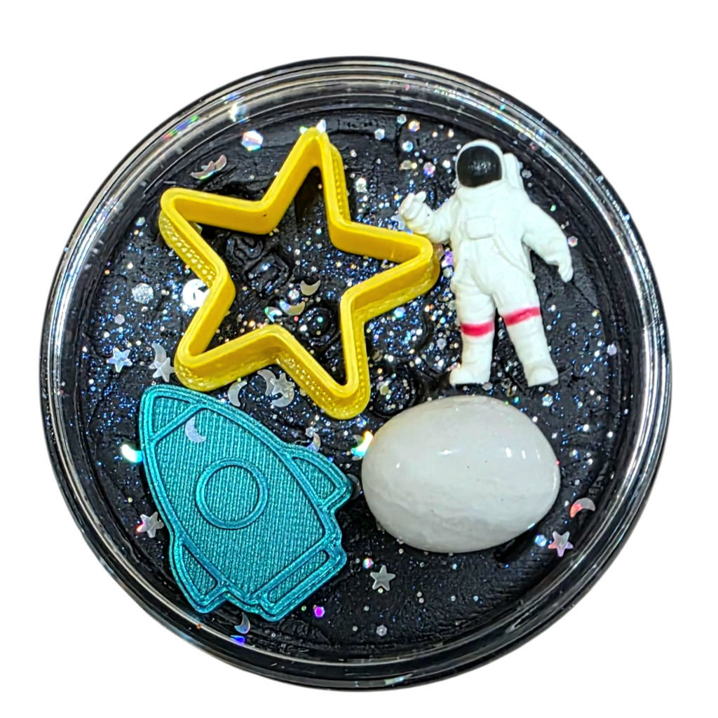 SensoryFun Klei Sensory Dough Space met toppings voor ruimtespel, bij De Gele Flamingo
