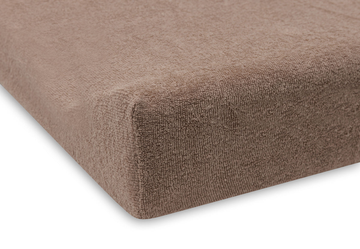 Jollein Aankleedkussenhoes Badstof 50x70cm 2ST | Milky Coffee/Ivory