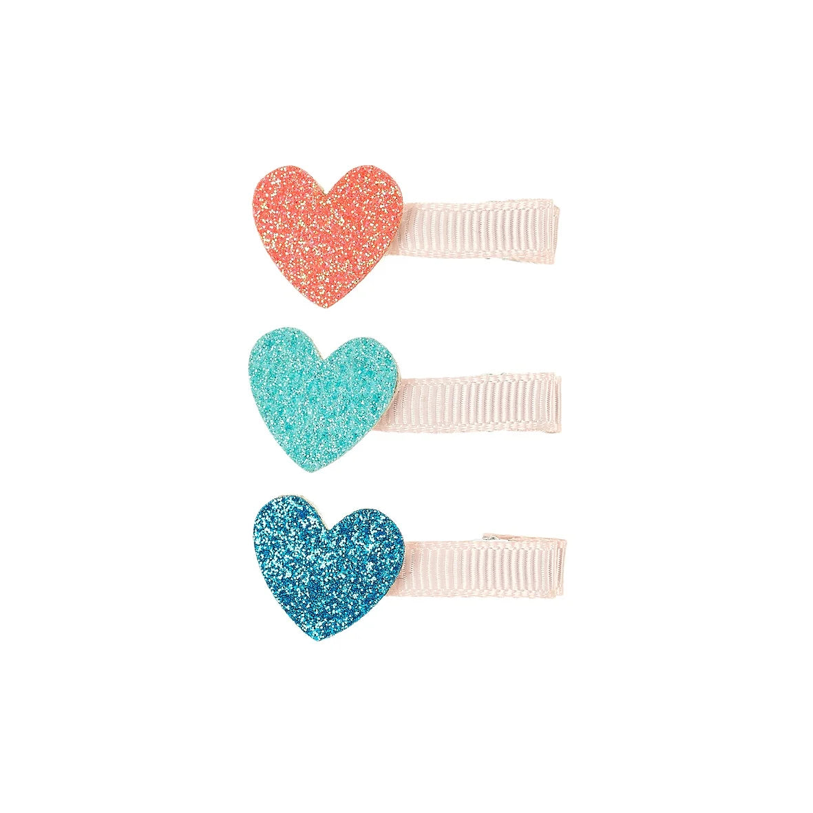 Souza haarklemmetjes Bracha hartje, set van 3 met glitter