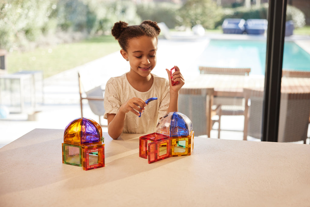 Cleverclixx Small Curved Pack pastel - kind bouwt met de gebogen tegels
