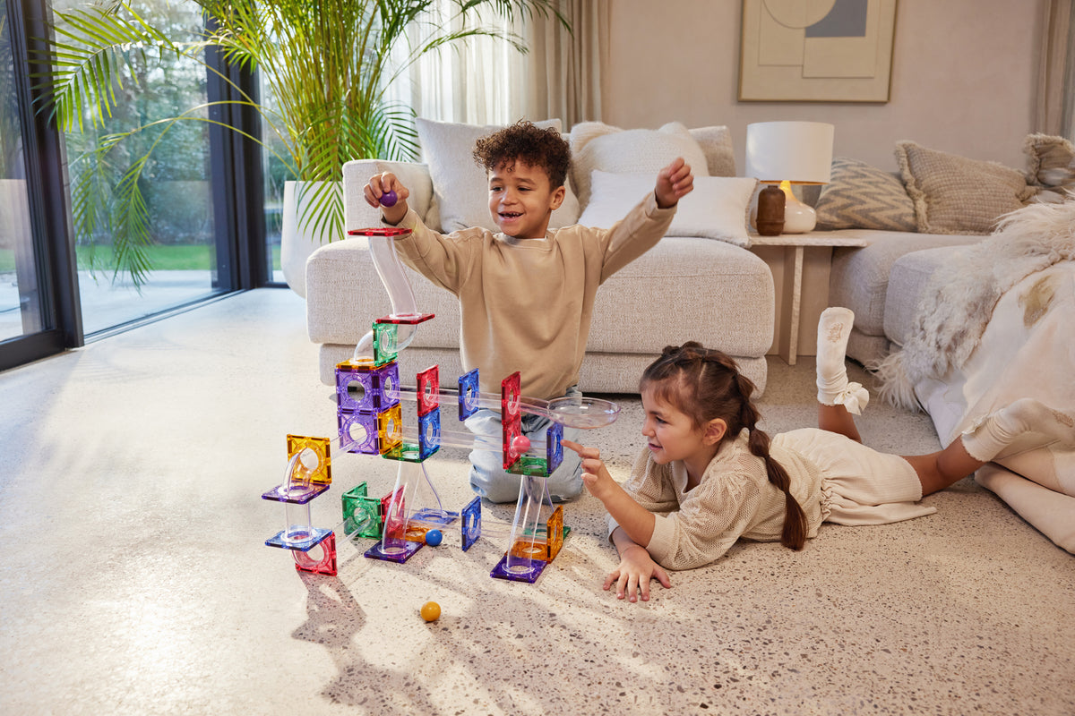 Cleverclixx Ball Run Clever Pack Pastel - vooraanzicht van de complete set