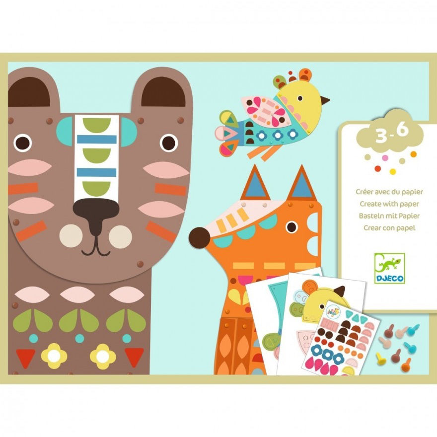 Djeco Creatieve Knutseldoos | 3 Reuzendieren