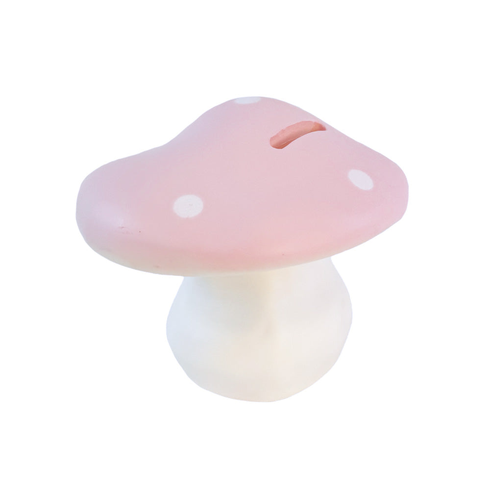 Egmont Toys Spaarpot Paddenstoel in het roze, decoratief en tijdloos, bij De Gele Flamingo.