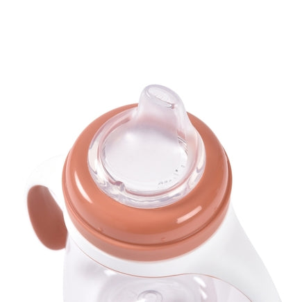 Evolutieve 2-in-1 meegroeifles 210ml - terracotta