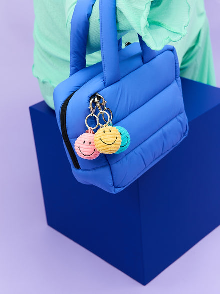 * Bon Ton Toys x Smiley Sleutelhanger Eco Corduroy | Blauwgroen
