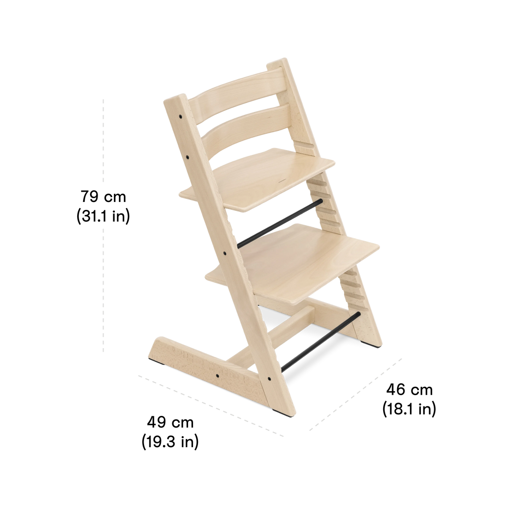 Stokke Tripp Trapp Lemon Yellow van gecultiveerd beukenhout met beschermende toplaag, bij De Gele Flamingo.