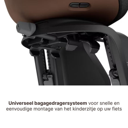 Thule Yepp Nexxt 2 Maxi Fietszitje Fietsstoel Achterop Bagagedrager Montage I Chocolate Brown