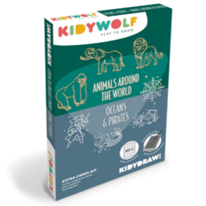 Kidywolf navulling Kidydraw-Mini Dieren over de hele wereld - verpakking
