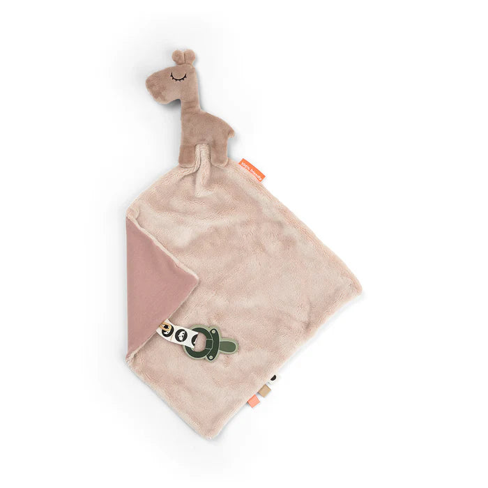 Done By Deer knuffeldoekje Raffi Powder, superzacht troostmaatje van De Gele Flamingo