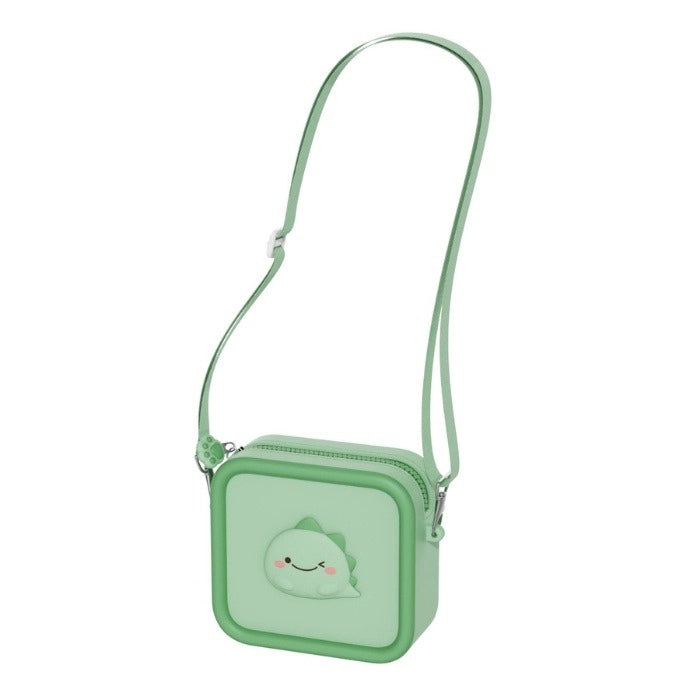 The Zoofamily silicone tasje Dino van 14 x 6 x 13 cm, verkrijgbaar bij De Gele Flamingo