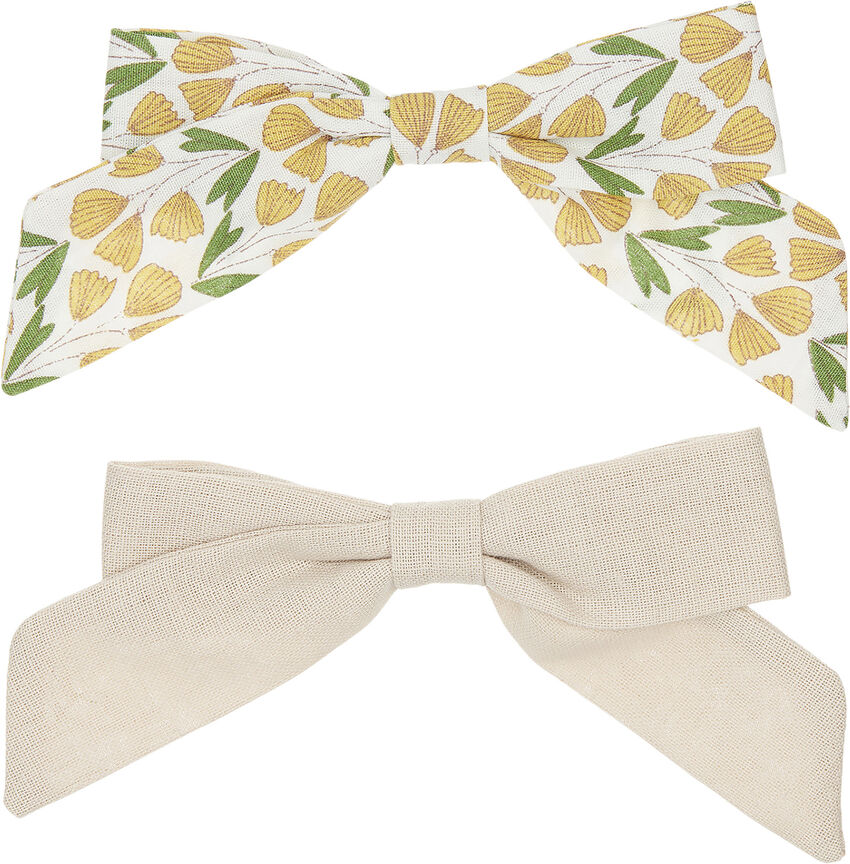 * Mimi & Lula Canvas Strik Haarclips Beige Multi