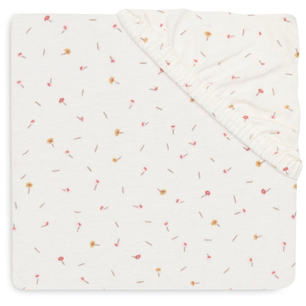 Jollein Hoeslaken Jersey 60x120cm Pretty Picnic Flower Drops, bij De Gele Flamingo.