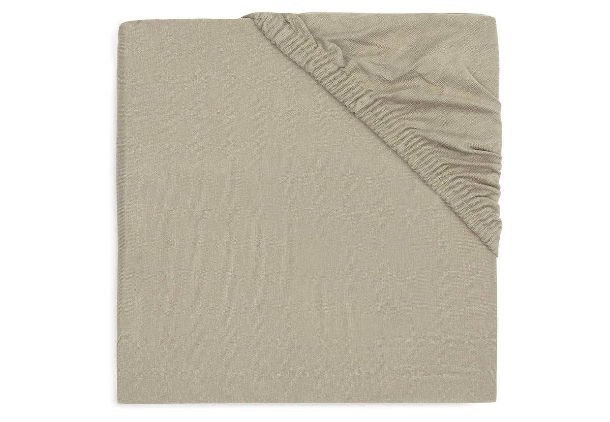 * Jollein Hoeslaken Jersey Boxmatras 75x95cm | Olive Green