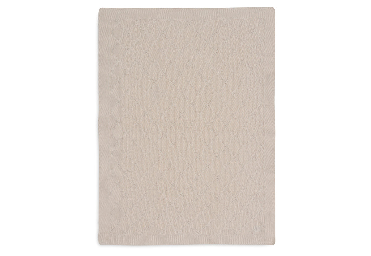 * Jollein Wiegdeken 75x100cm Check Knit Oatmeal