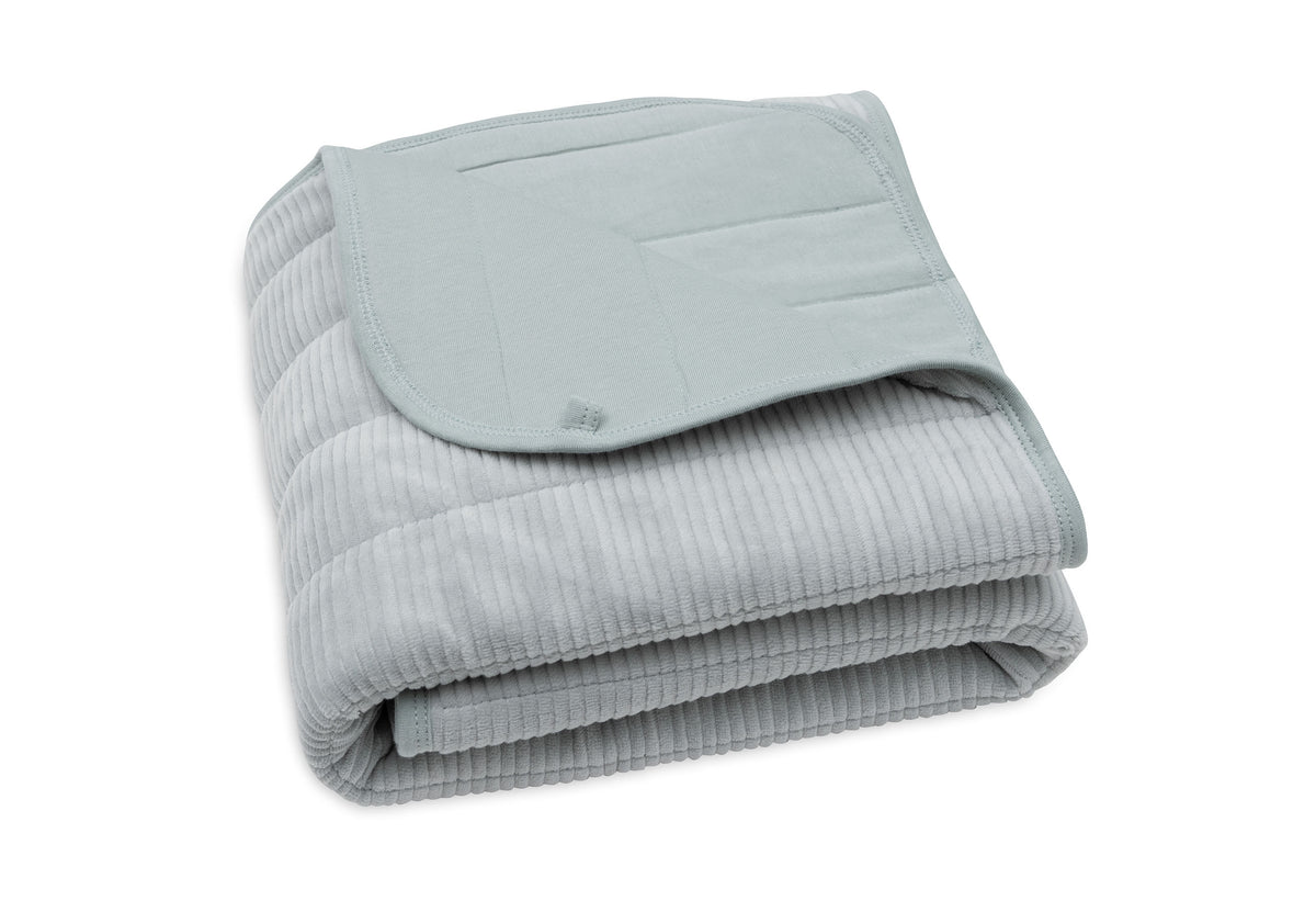 * Jollein Deken Wieg 75x100cm Velvet Rib | Sea Green