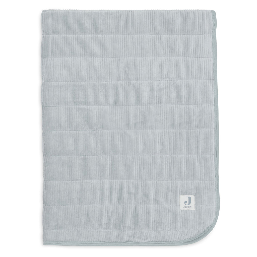 * Jollein Deken Wieg 75x100cm Velvet Rib | Sea Green