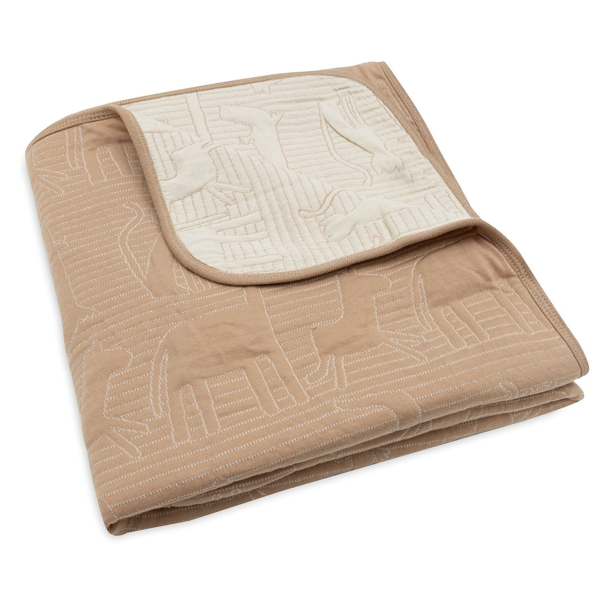 * Jollein Ledikantdeken 100x150cm Jungle Jambo Biscuit/Oatmeal