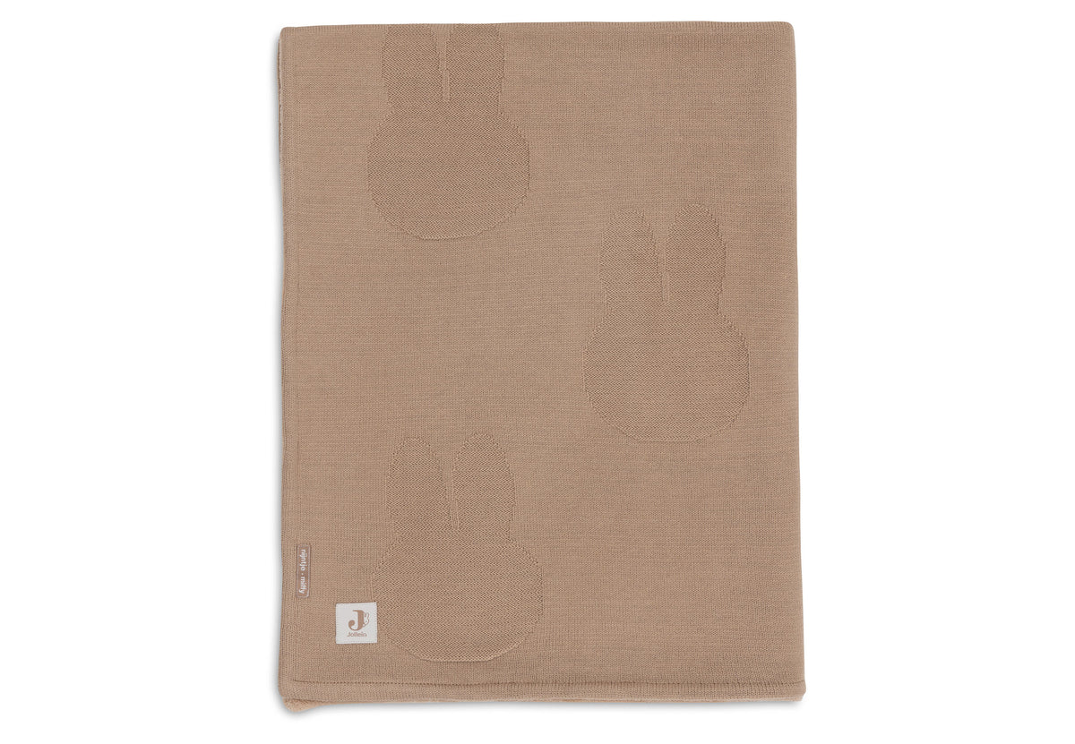 * Jollein Deken Wieg 75x100cm Miffy | Biscuit/Velvet