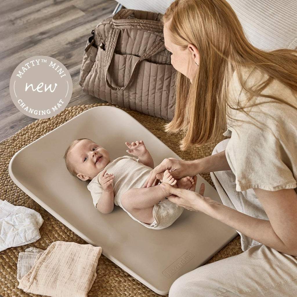 Leander Matty Mini Verschoonkussen | Cappuccino