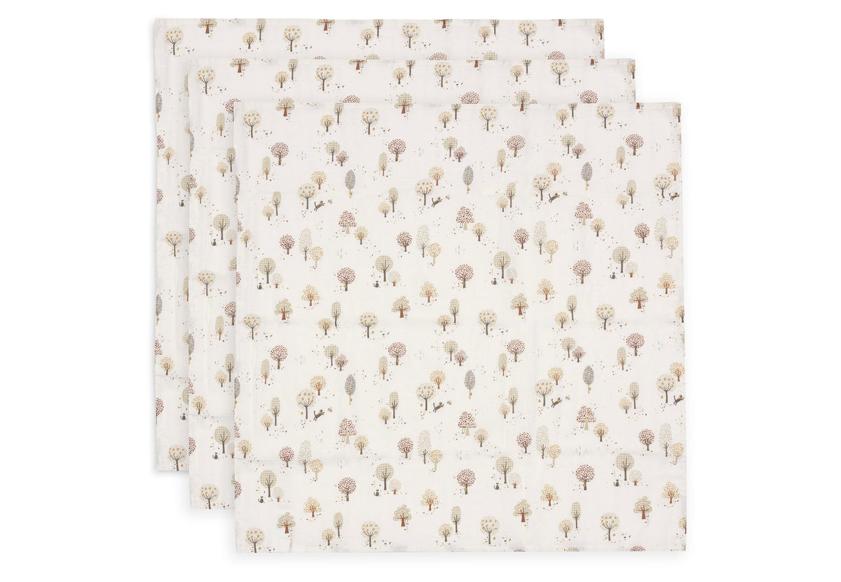 Jollein Hydrofiele Doek Small 70x70cm | Tiny Park | 3st