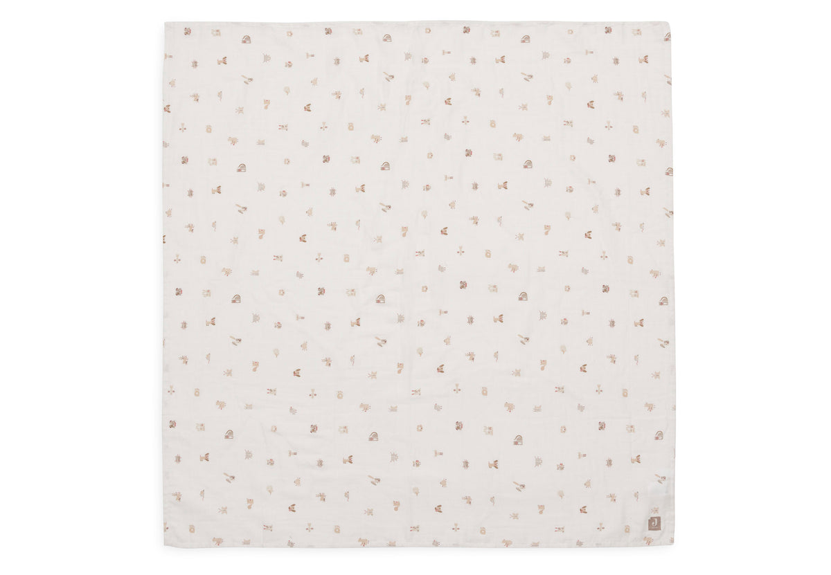 Jollein Hydrofiele Doek Large 115x115cm | Animal Friends | 2st
