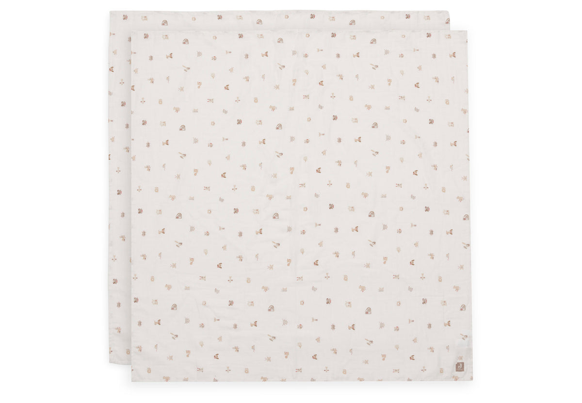 Jollein Hydrofiele Doek Large 115x115cm | Animal Friends | 2st
