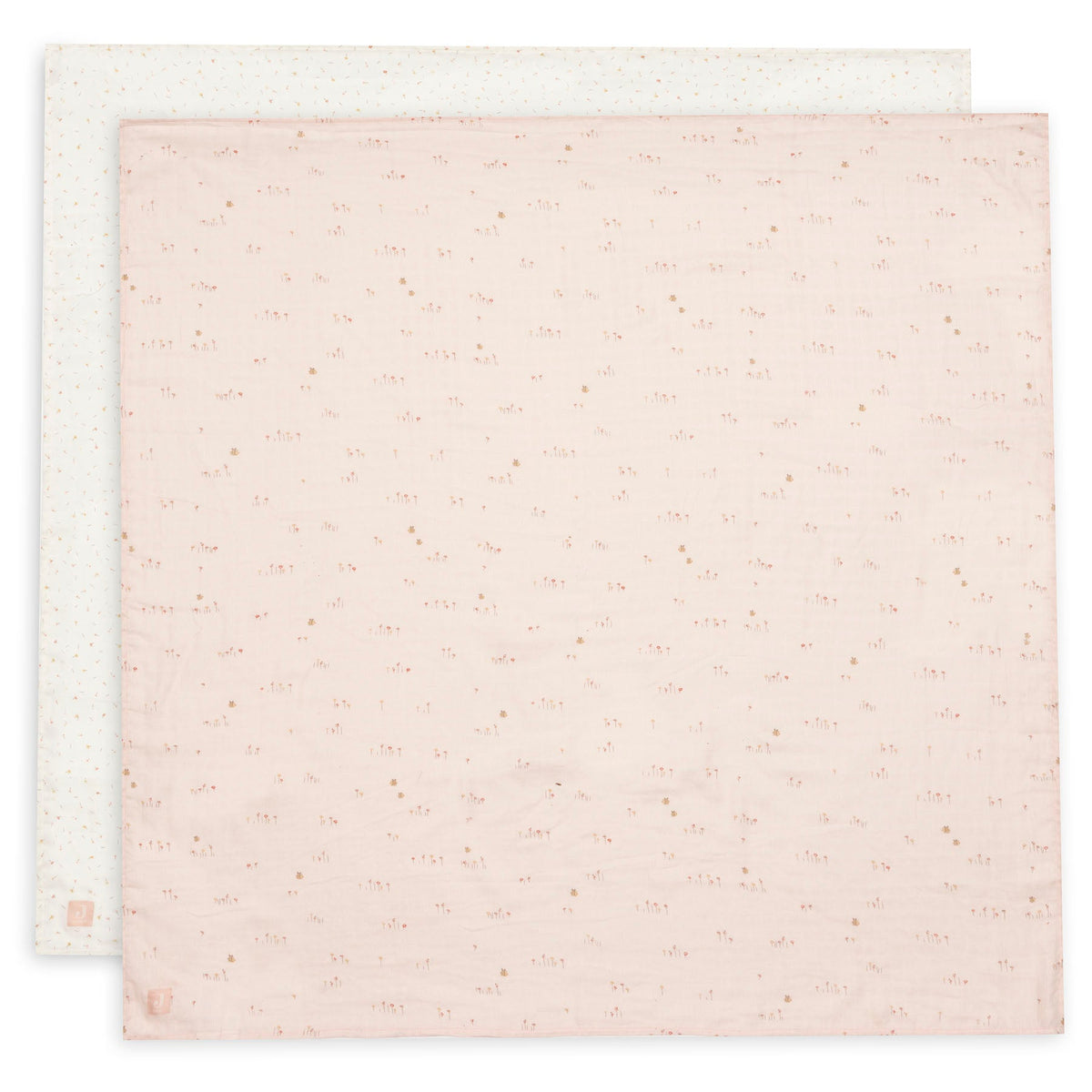 Jollein hydrofiele doeken large 115x115cm Pretty Picnic, set van 2, bij De Gele Flamingo